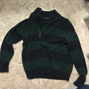 Brandy striped half zip